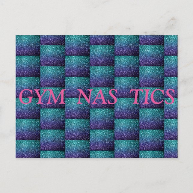 GYM-NAS-TICS - GYMNASTIK POSTKARTE (Vorderseite)