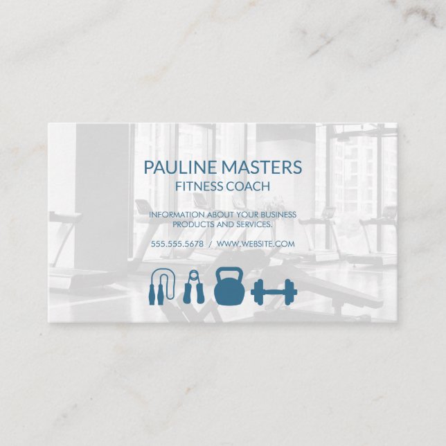 Gym Owner | Fitness Instructor | Personal Trainer Terminkarte (Vorderseite)