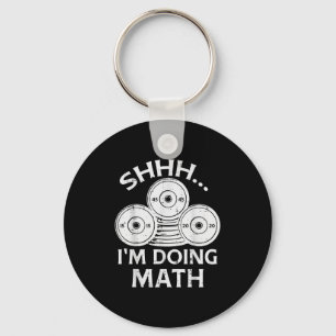 Gym Plate Shhh Im Mathe Funny Weights Workout Schlüsselanhänger