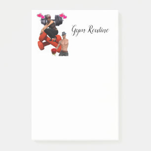 Gym Post-it Klebezettel