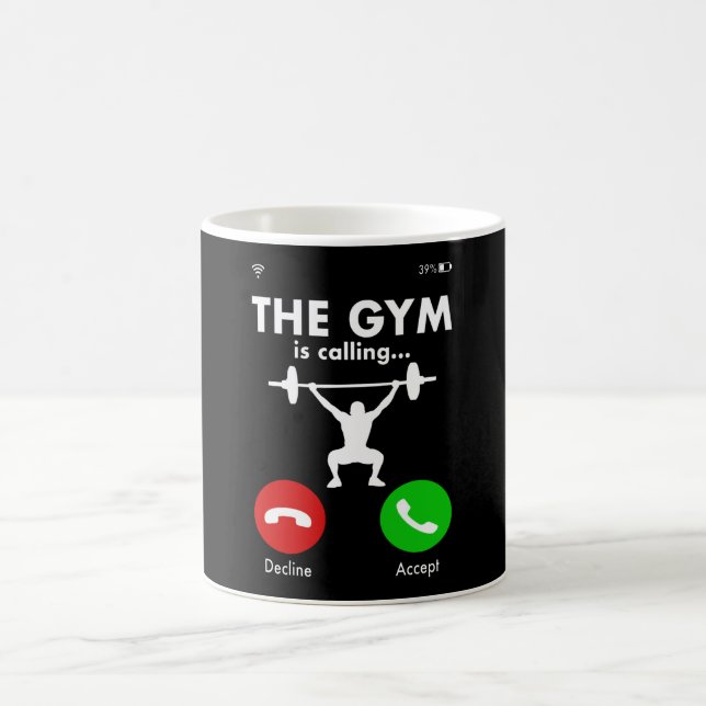 Gym Powerlift Bodybuilding Sprichwort Geschenk Kaffeetasse (Mittel)