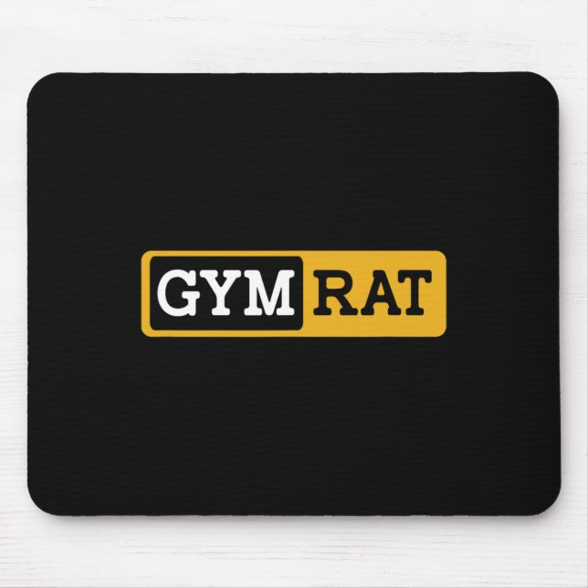 Gym Rat Bodybuilding Workout Bodybuilder Mousepad (Vorne)
