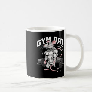Gym Rat Funny Bodybuilding Fitness Workout Gym Wei Kaffeetasse