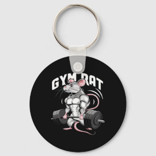 Gym Rat Funny Bodybuilding Fitness Workout Gym Wei Schlüsselanhänger
