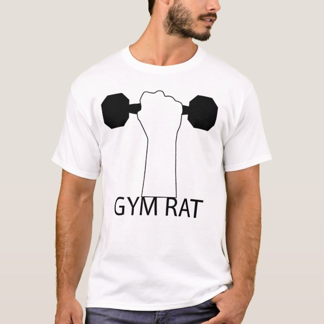 Gym Rat Komfortabler Spaß  T-Shirt (Vorderseite)