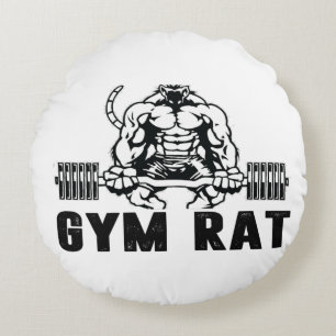 Gym Rat Rundes Kissen
