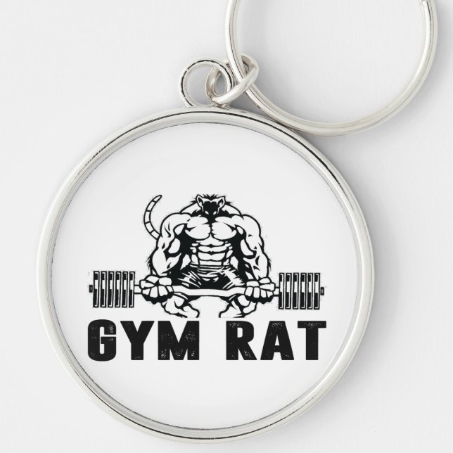 Gym Rat Schlüsselanhänger (Vorne)