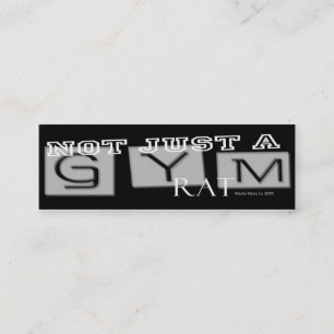Gym Rat - Social Media Personal Card Mini Visitenkarte