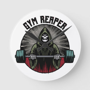 Gym Reaper Workout Runde Wanduhr