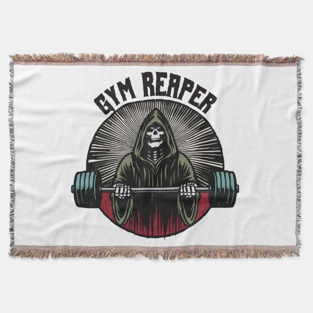 Gym Sensenmann Workout Decke (Vorderseite)