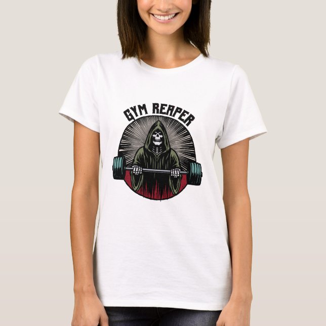 Gym Sensenmann Workout T-Shirt (Vorderseite)