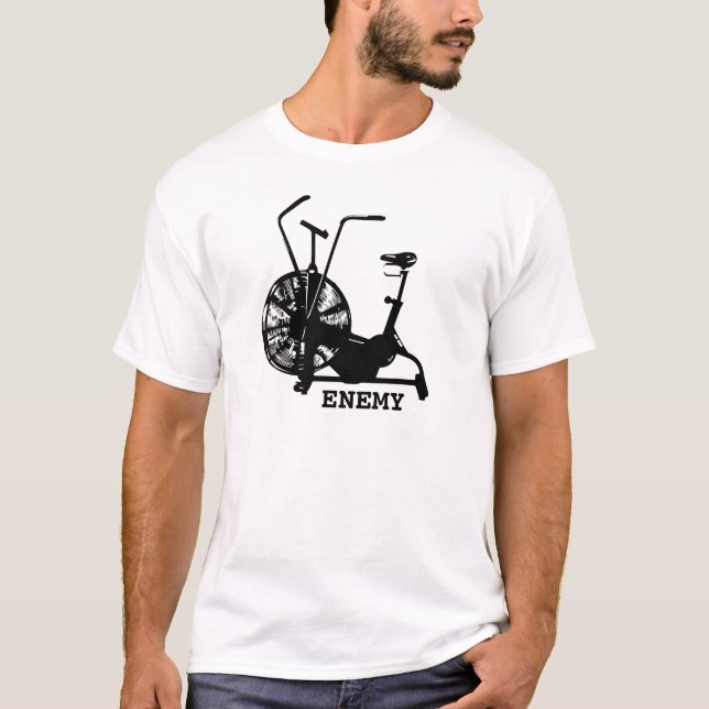 Gym Spaß Schwarz-weiß Funny Workout T-Shirt (Vorderseite)