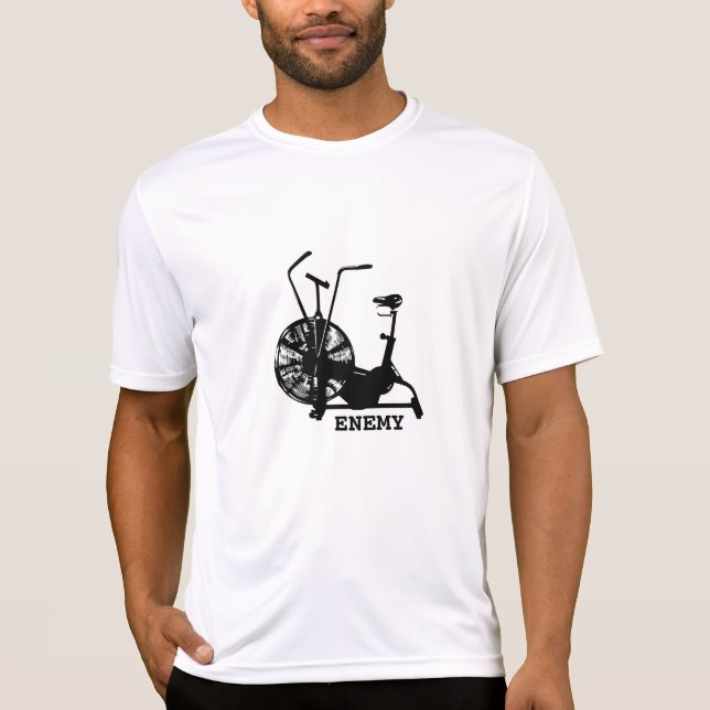 Gym Spaß Schwarz-weiß Funny Workout T-Shirt (Vorderseite)