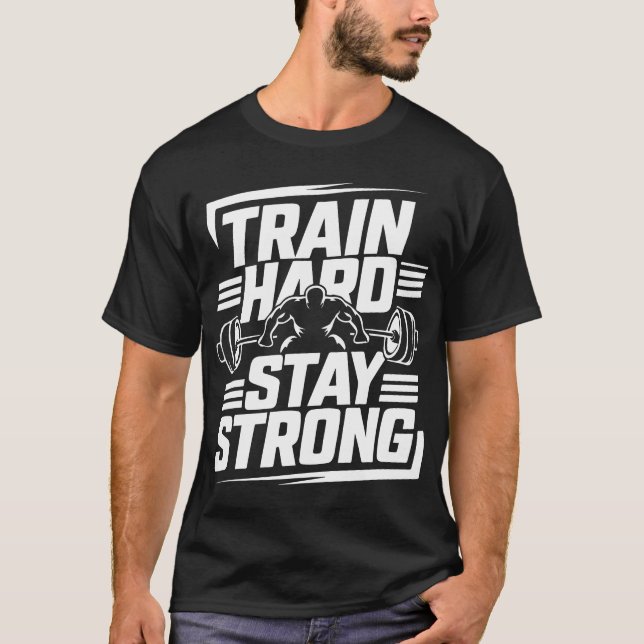 Gym T-Shirt Train Dur Séjour Fort (Devant)