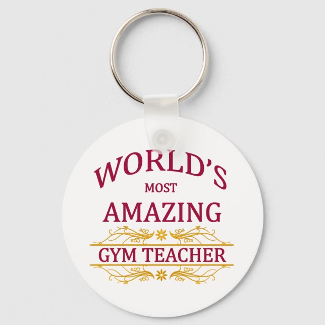 Gym Teacher Schlüsselanhänger (Vorderseite)
