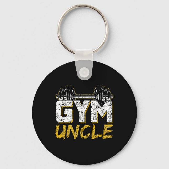 Gym Uncle Black Workout Schlüsselanhänger (Vorderseite)