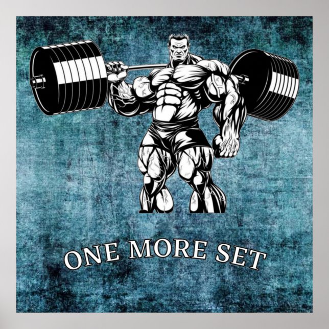 Gym und Fitness Poster (Vorne)