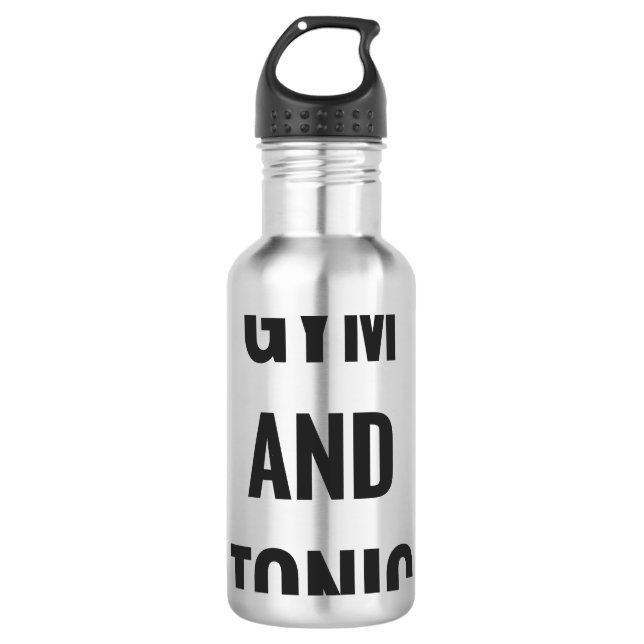 GYM UND TONIK - HYDRAT TRINKFLASCHE (Vorderseite)