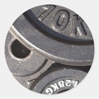 Gym Weights Runder Aufkleber