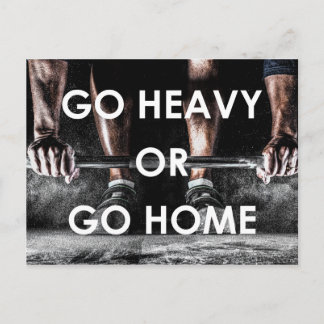 Gym Weights Training Fitness Motivierend Postkarte