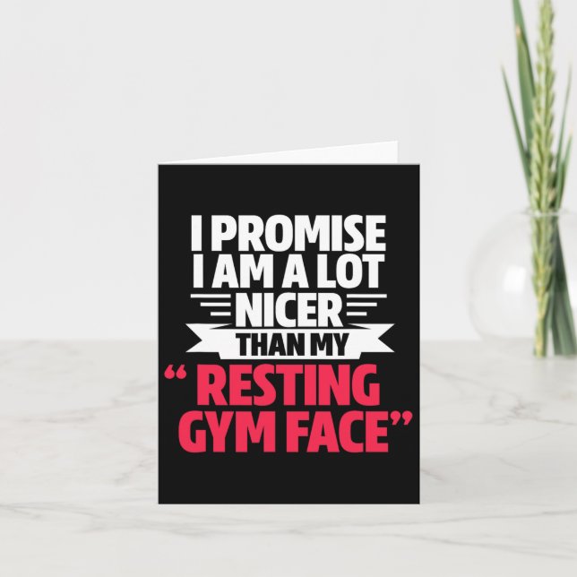 Gym Workout Bodybuilding Funny my Restrukturierung Karte (Vorderseite)