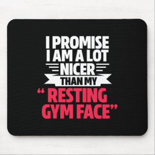 Gym Workout Bodybuilding Funny my Restrukturierung Mousepad