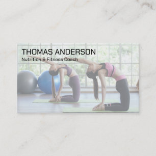 Gym Workout   Fitness   Yoga Visitenkarte