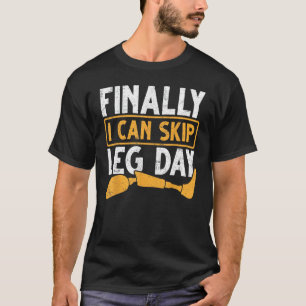 Gym Workout Gesundheit Prothetische Leder Endlich T-Shirt