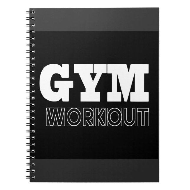 Gym Workout Pump Cover Fitness Notebook Notizblock (Vorderseite)