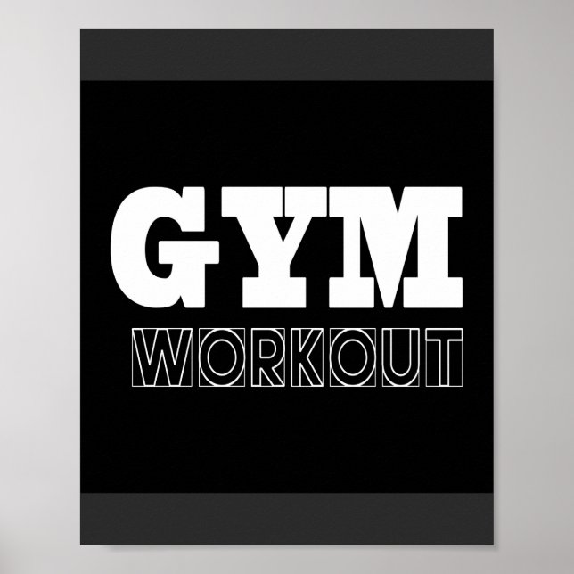 Gym Workout Pump Cover Fitness Poster (Vorne)