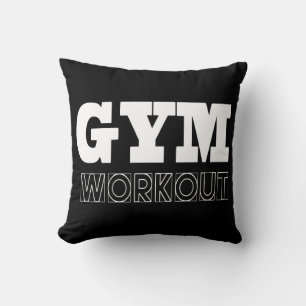 Gym Workout Pump Cover Fitness Throw Kissen