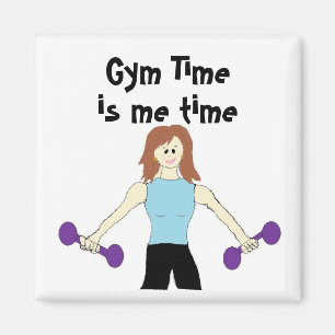 Gym-Zeit ist meine Zeit Magnet