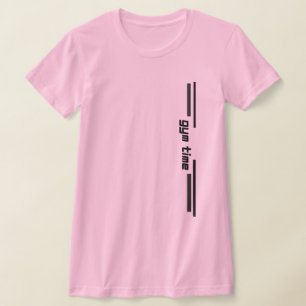 Gym-Zeit – Minimalistisches Fitness-Workout für Fr T-Shirt