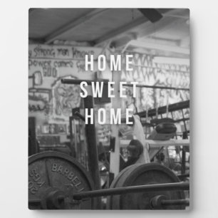 Gym - Zuhause Sweet Zuhause - Barbell - Workout Fotoplatte