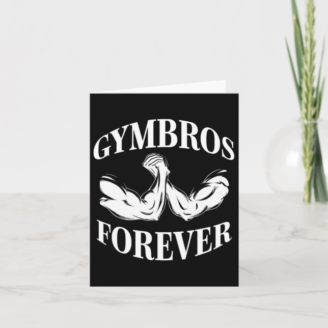 Gymbros Forever Gym Workout Fitness Karte (Vorderseite)