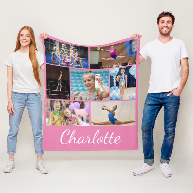 Gymmastik 7 Fotomaterial Pink Fleece Blanket (Beispiel)