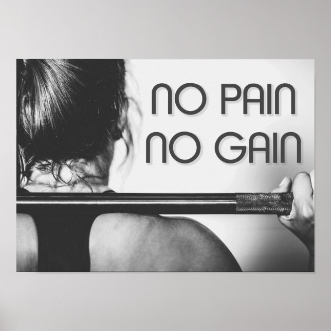 Gymnase Bodybuilding Fitness Motivational Poster (Devant)