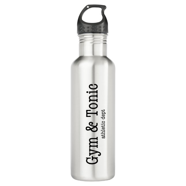 Gymnase et bouteille tonique d'acier inoxydable (Devant)