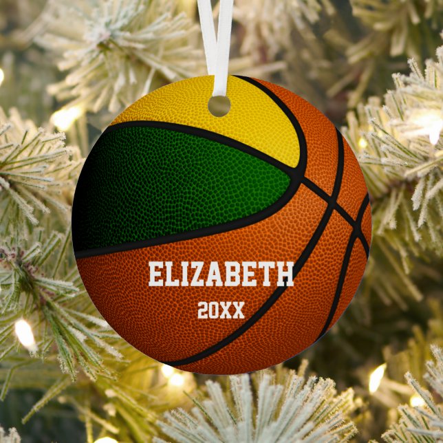 Gymnasialbasketball Ornament Aus Metall (InSitu)