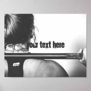 Gymnasium für motivierend, anpassbaren Text Poster