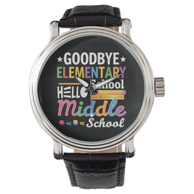 Gymnasium "Goodbye" Armbanduhr (Vorderseite)
