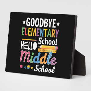 Gymnasium "Goodbye" Fotoplatte