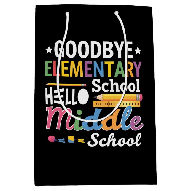 Gymnasium "Goodbye" Mittlere Geschenktüte (Vorderseite)
