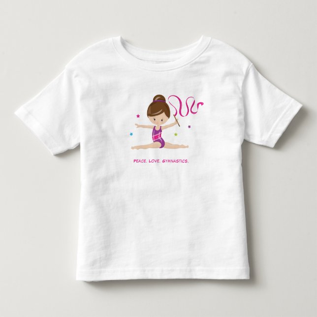 Gymnast - Brünett Kleinkind T-shirt (Vorderseite)