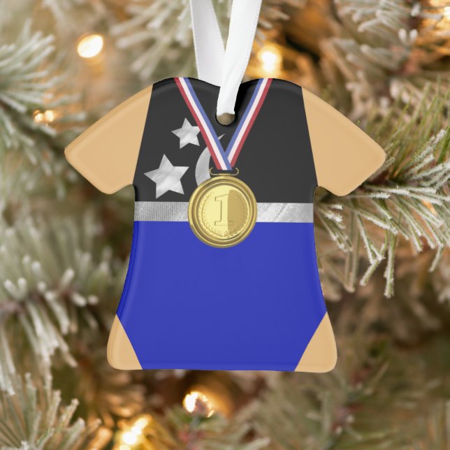 Gymnast Custom Leotard Color Ornament (Baum)