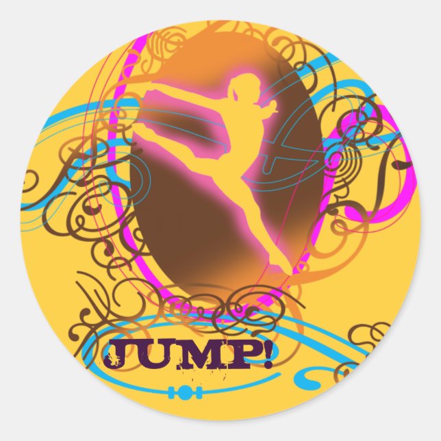 Gymnast Dancer Sticker (Vorderseite)