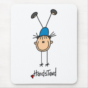 Gymnast, der Handstand tut Mousepad