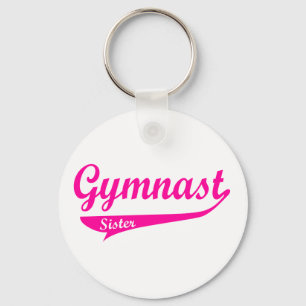 Gymnast-Familieswoosh-Frau Schlüsselanhänger