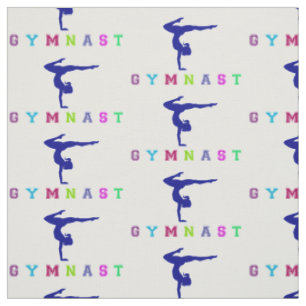 Gymnast Farbige Buchstaben Stoff