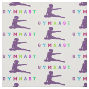 Gymnast Farbige Buchstaben Stoff